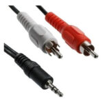 CABLE AUXILIAR AUDIO PLUG 3.5MM A 2 RCA - 1,5MTS