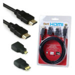 CABLE ADAPTADOR HDMI M/M HDTV 1.5 MTS 3 EN 1