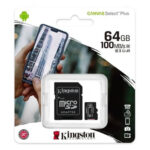MICROSD KINGSTON 64GB CLASE 10-100MB