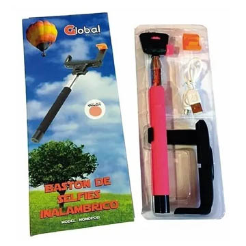 1610664719086MONOPOD_BT_GLOBAL.jpg MONOPOD GLOBAL BLUETOOTH PARA SELFIE - NEGRO - Image 1