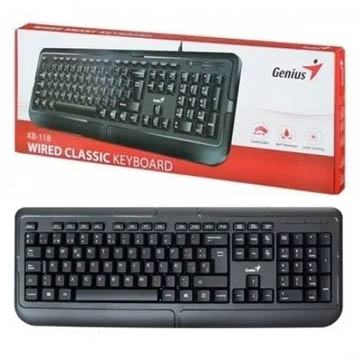 1616123056110GEN_KB-118.jpg TECLADO GENIUS KB-118 USB NEGRO - Image 1