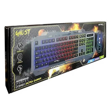 1627615340117NETMAK_NM-GHOSTb.jpg COMBO TECLADO + MOUSE NETMAK RETROILUMINADO NM-GHOST - Image 1