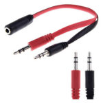 CABLE SPLITTER MINI PLUG 3,5MM MICROFONO AURICULAR PC - TMCB6520