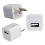 CABEZAL CARGADOR USB DE PARED - PATAS OBLICUAS - 5V