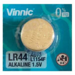 PILA VINNIC LR44 BOTON ALCALINA 1.5V - VENTA X UNIDAD