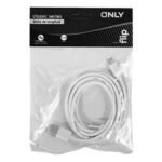 CABLE ONLY MICROUSB V8 FLIP - MOD71 BLANCO - 2MTS