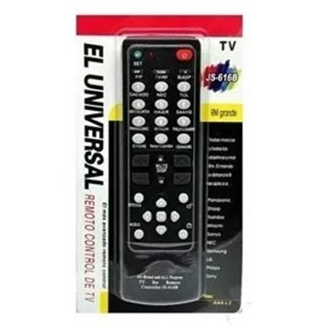 1677624727632CTRLUNIVb.jpg CONTROL REMOTO UNIVERSAL PARA TV - JS-616B - Image 1