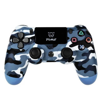1723178094983TIME_CAMU_AZUL.jpg JOYSTICK INALAMBRICO TIME COMPATIBLE CON PS4 CAMUFLADO - Image 1