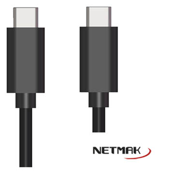 1731129053105NETMAK_TC_A_TC.jpg CABLE NETMAK TIPO C/TIPO C - 1 MT NM-C57 - Image 1