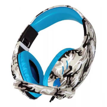 1734633055662NETMAK_COUNTER_AZ.jpg AURICULARES NETMAK GAMER PC MICROFONO CAMUFLADO AZUL - Image 1