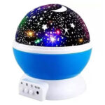 VELADOR INFANTIL PROYECTOR ESTRELLAS Y LUNA -LED USB